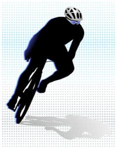 image of person bicycling